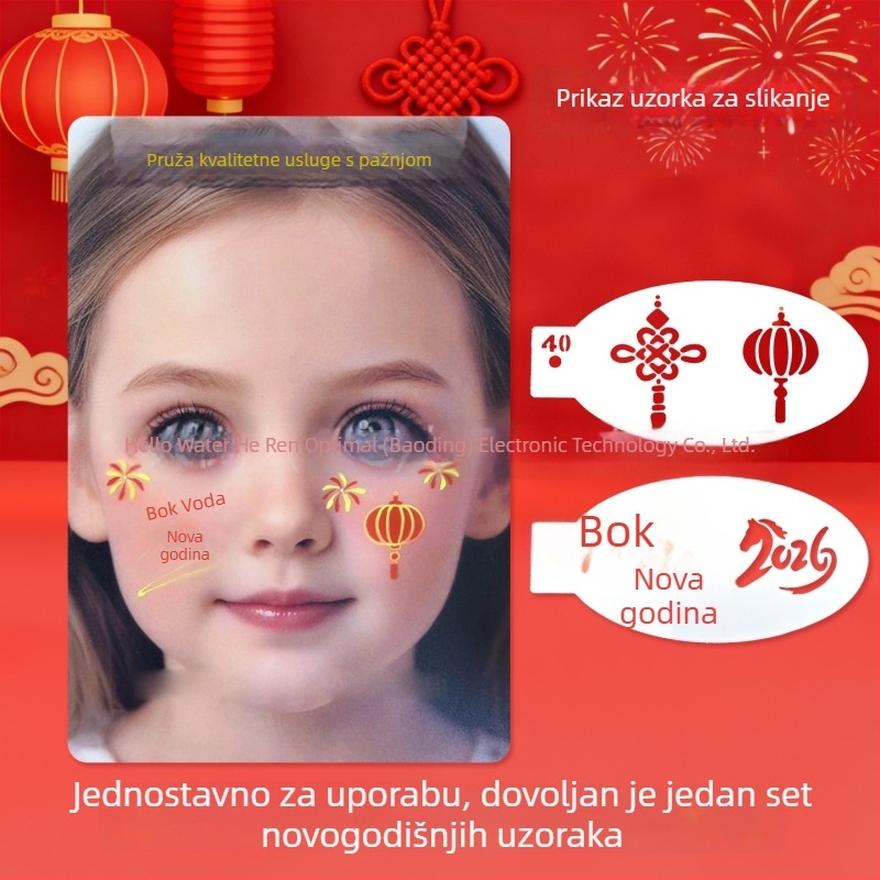 Dječja ploča za šablone za crtanje lica – Tema Godina konja, DIY crtanje, akril, ABC TZ001, licencirana vlastita marka, izvor za izvoz preko granice