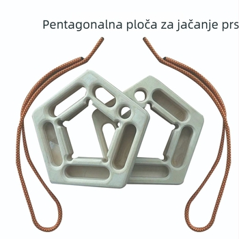 Drvena pločica za trening prstiju za penjanje – marka Hand, pentagonalan oblik, prijenosna, viseći trening prstiju