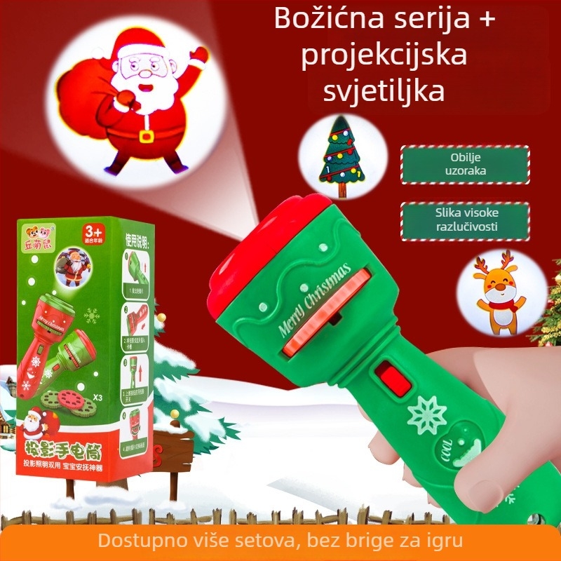 Projekcijska igračka – ručna svjetlosna projekcija za djecu — Materijal: plast/guma; Pogodno za uzrast 4–6 godina; 3C kod: 2023152202045704; Artikal: 5588