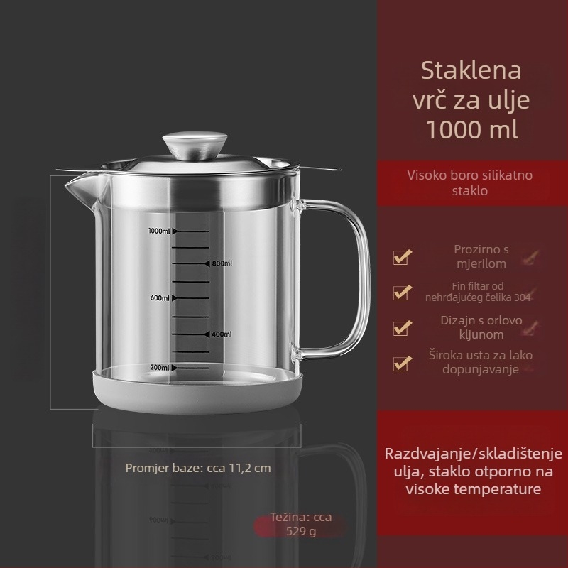Staklena boca za ulje, univerzalni stil, marka Other, prvoklasna kvaliteta