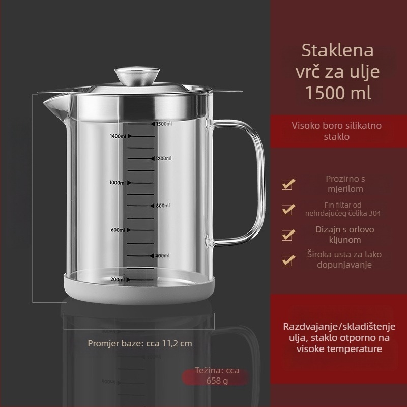 Staklena boca za ulje, univerzalni stil, marka Other, prvoklasna kvaliteta