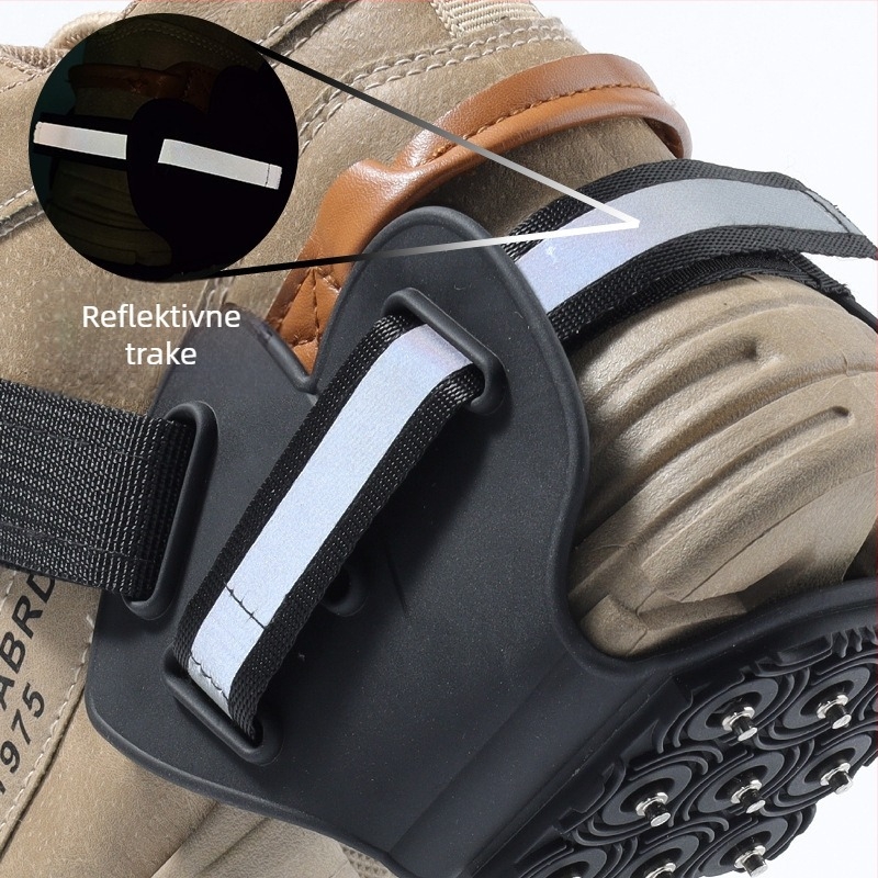 Protuklizni klinovi za cipele, 9-zubi čelični klinovi, TPE materijal, težina 180 g