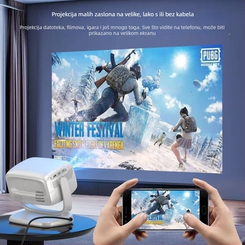 Skyworth kućni projektor s 1080p rezolucijom, 220 lm svjetline, 65W snage (Rezolucija: 1080p, Svjetlina: 220 lm, Snaga: 65W)