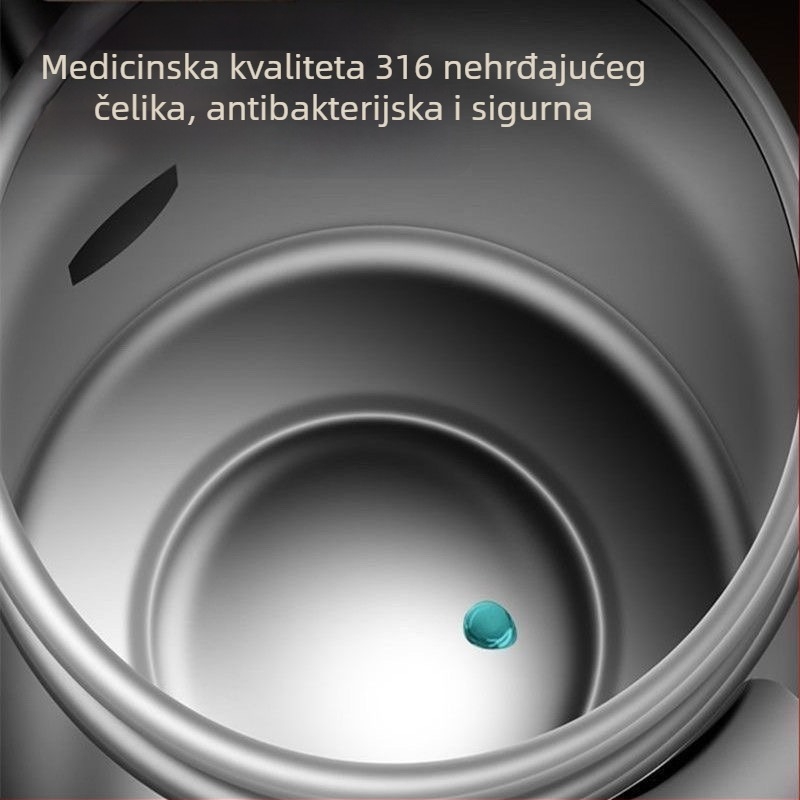 Posuda za ulje od 316 Nerđajućeg čelika s poklopcem i filtrom — otporna na curenje, kuhinjska posuda za skladištenje ulja, nordijskog stila