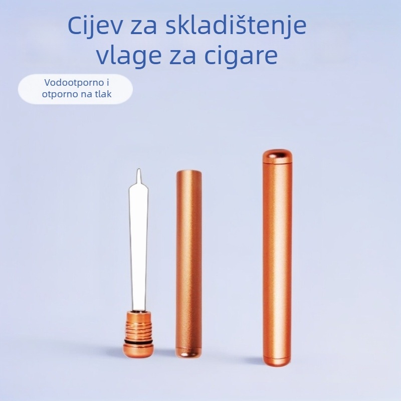 YJ aluminijska cijev za cigare s dvostrukim navojnim poklopom, vodootporna, otporna na tlak, brtvljenje vlage