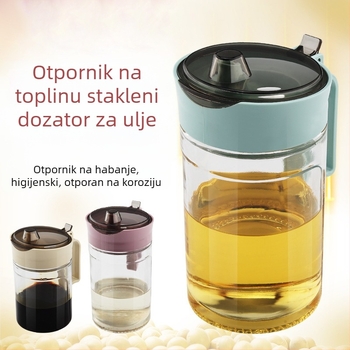 Staklena kanica za ulje, Kwok Kam Kee, s tiskanim logom
