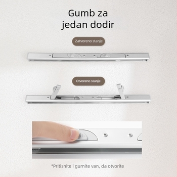 Metalni zidni držač za dokumente s klipom za učenike, A4 formata — Kuhiro, model 2023-yyy, materijal: metal