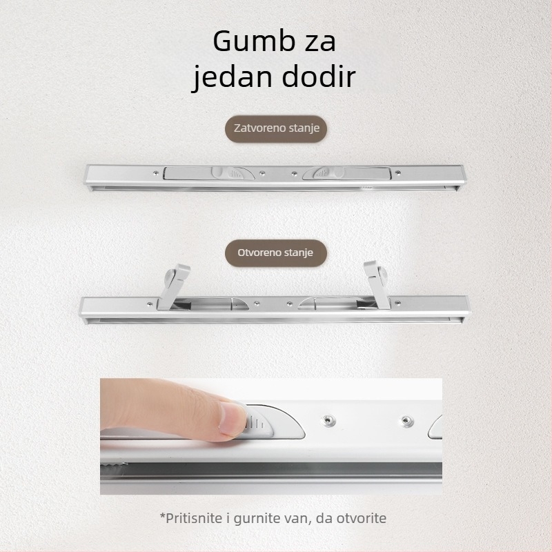 Metalni zidni držač za dokumente s klipom za učenike, A4 formata — Kuhiro, model 2023-yyy, materijal: metal