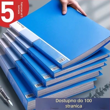 Plastični dokument folder s umetljivim stranicama, višestruke džepove, model WJJ, kapacitet 10 stranica, debljina 10, debljina materijala 60