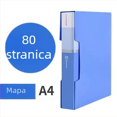 Plastični dokument folder s umetljivim stranicama, višestruke džepove, model WJJ, kapacitet 10 stranica, debljina 10, debljina materijala 60