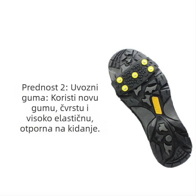 Kramponi za obuće s protukliznom površinom, materijal PE, bez marke