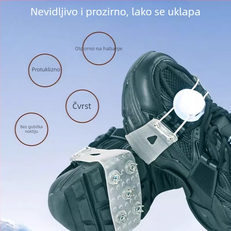 Protuzanočne kramponi za cipele s čepovima tipa knob, otporni na trošenje, za zimske planinarenje