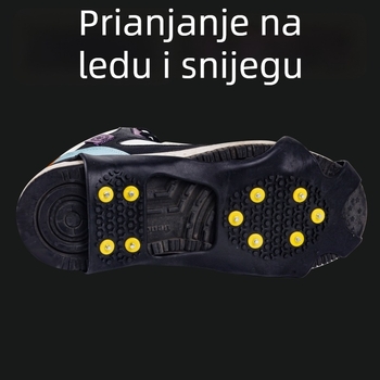 Planinarske klizne čizme s 10 zuba za zimu, led i snijeg; protuklizne navlake za cipele sa šiljcima