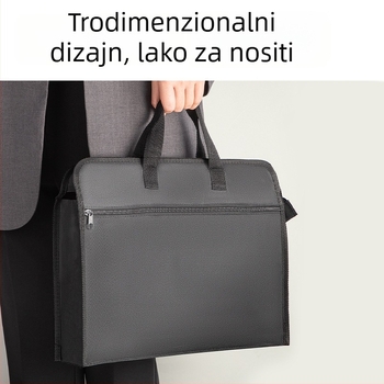 Torba za uredske skladištenje sa zipom | Oxford platno | pravokutnog oblika | težina 0,25 kg | Mogućnost otiska logotipa