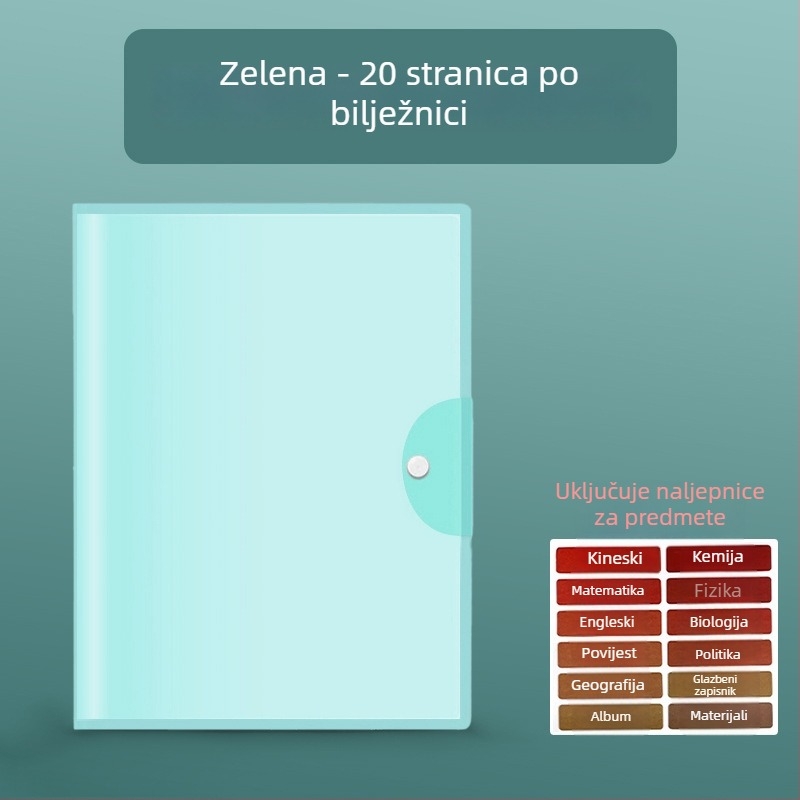 A3 organizator za testne papire i učne dokumente – plastični, model A10633, bez prilagođenog logotipa