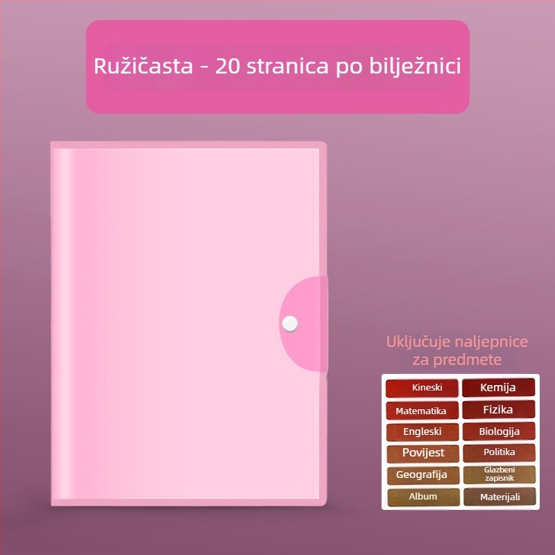 A3 organizator za testne papire i učne dokumente – plastični, model A10633, bez prilagođenog logotipa
