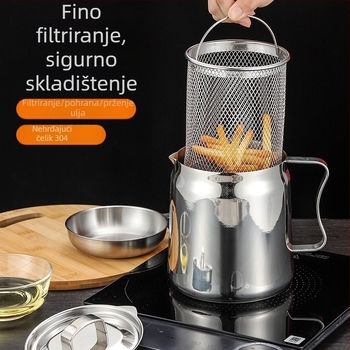 Shengrui posuda od nehrđajućeg čelika za filtriranje ulja, moderan minimalistički stil