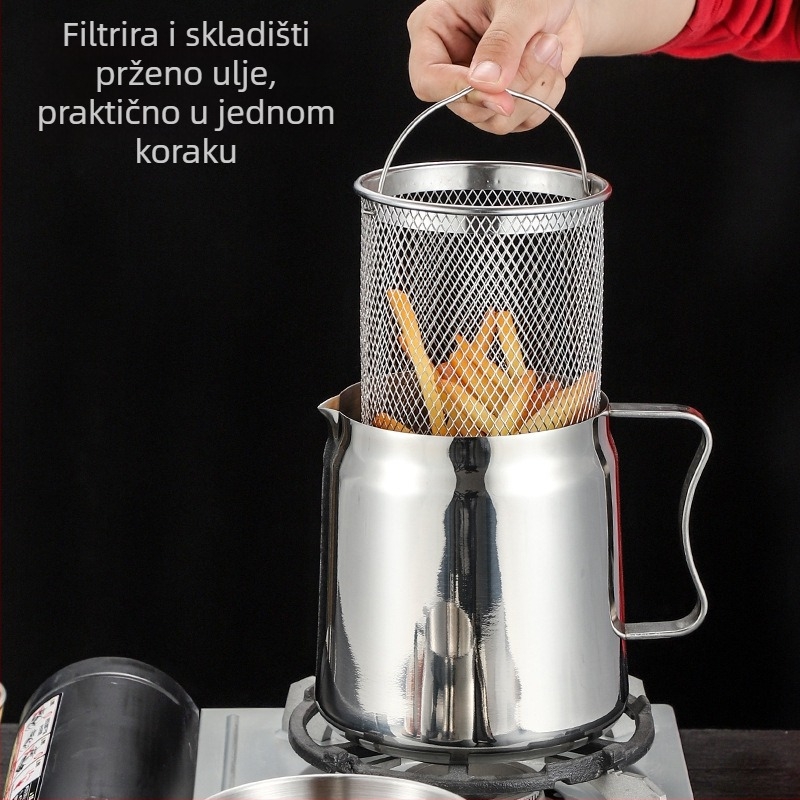 Shengrui posuda od nehrđajućeg čelika za filtriranje ulja, moderan minimalistički stil