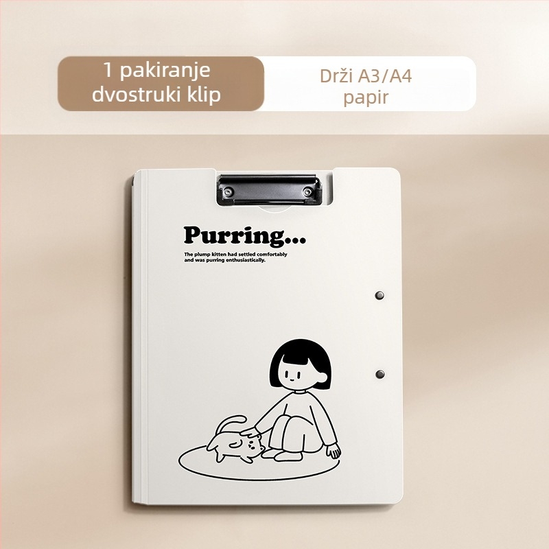A4 clipboard za dokumente – plastika, jednostrani klamer, kompatibilan s A4, 32×23,5 cm, debljina ploče 50, uredski i školski organizator