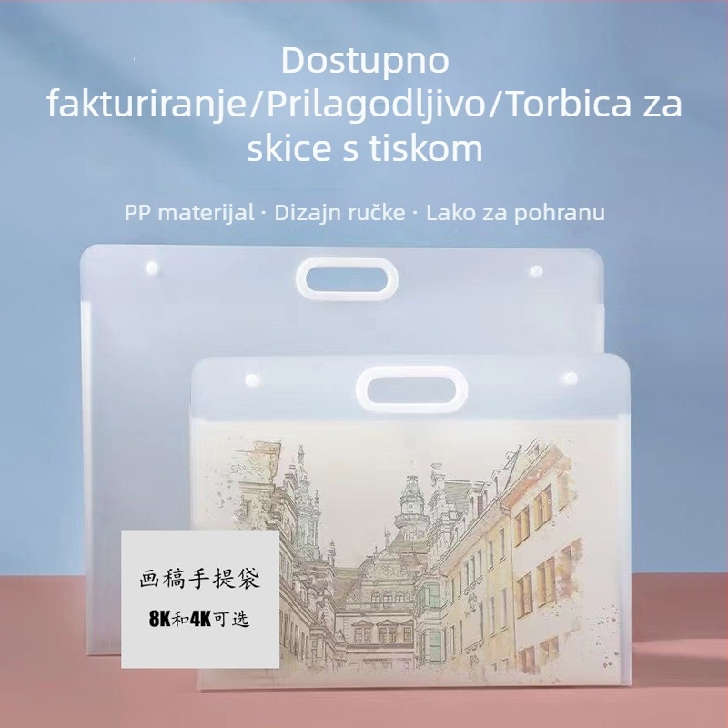 Prijenosni portfelj umjetničkih djela, mapa za crteže i organizator papira za skice