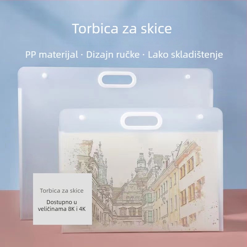 Prijenosni portfelj umjetničkih djela, mapa za crteže i organizator papira za skice