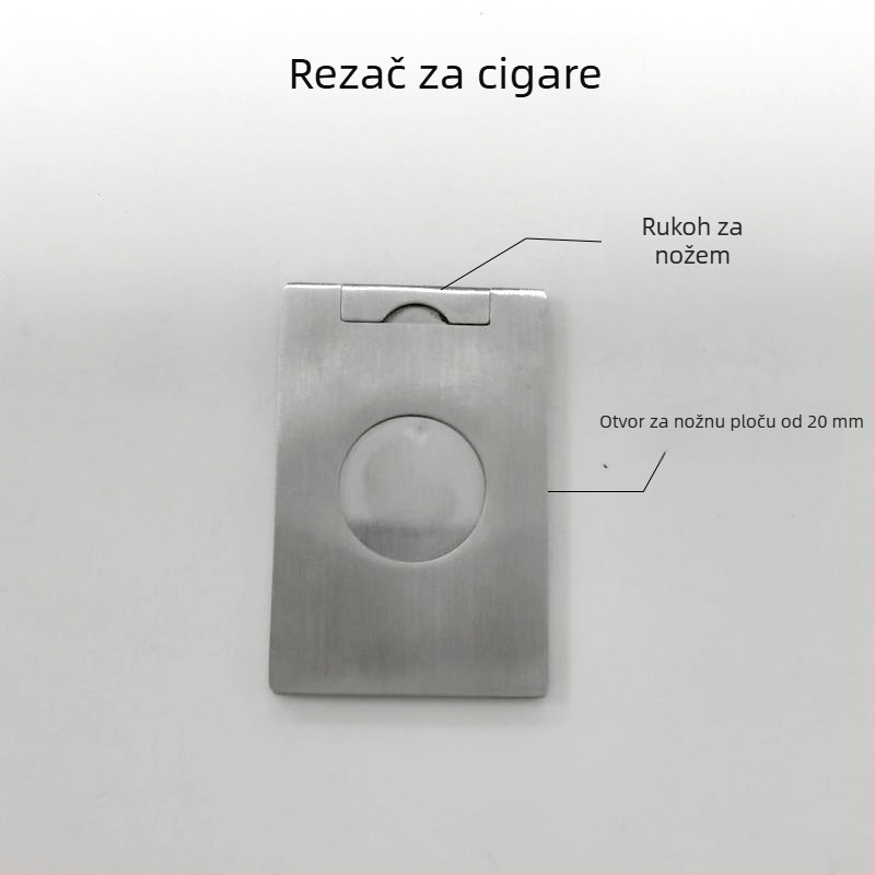 Rezač cigare - nehrđajući čelik, prijenosno, ručno, jednostavan dizajn, perforator