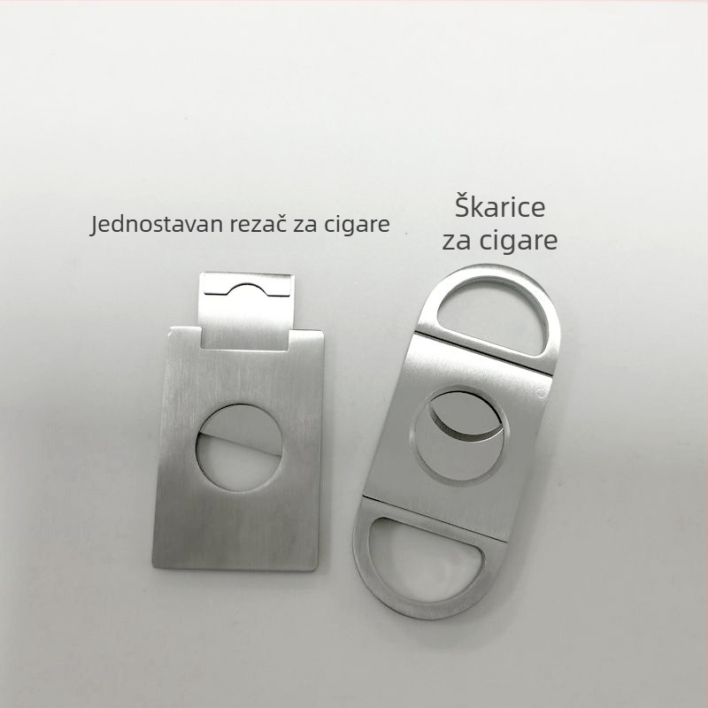 Rezač cigare - nehrđajući čelik, prijenosno, ručno, jednostavan dizajn, perforator