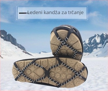 Nerđajući čelični ledeni klinovi za cipele s protukliznom zaštitom, za snijeg i led, izdržljivi za trčanje