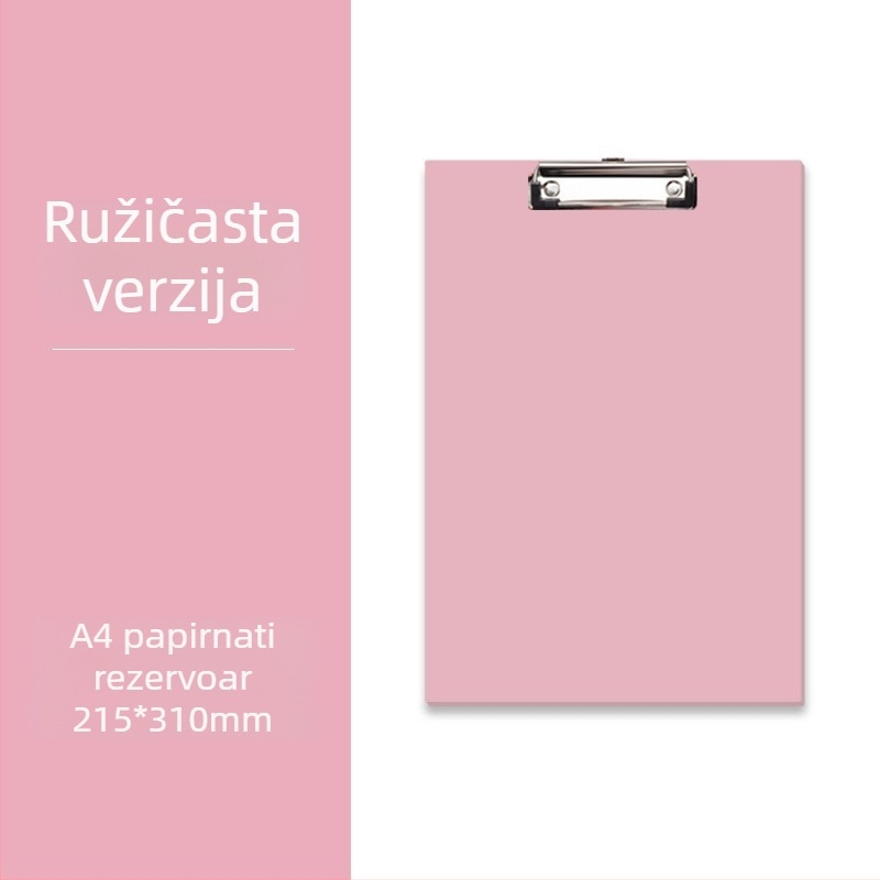A4 klips ploča za konferencije s prilagođenim logotipom na omotu, ploča za pisanje, može se objesiti (klip ploča; ispis logotipa; prilagodba; fiksna veličina 210; stražnji širina 210 mm)