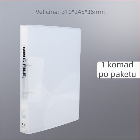11-rupa PP vrećica za dokumente, prozirna, jednostavan dizajn