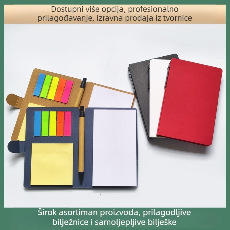 Blok bilježnica od Kraft papira - samoljepljiv, lomljiv, po mjeri, u obliku izvanzemljaka