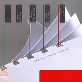 Push Clip – uredski klips za dokumente i papir