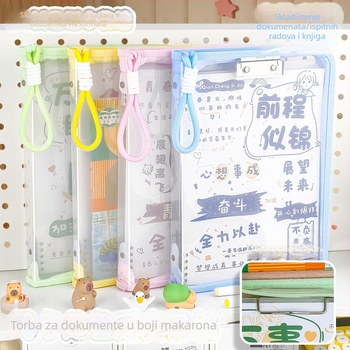 A4 torba za dokumente sa zatvaračem, mrežasti materijal, 3D oblik (Brand: Mesibo/Meixiaobao; Model: WJD-01; Materijal: Mreža; Stil: Zipper; Oblik: 3D)