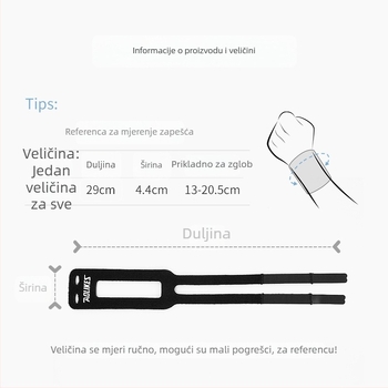 AOLIKES Nylon wristband za sport – zaštita zgloba, Velcro zatvarač, za jogu, fitness, vožnju bicikla, stolni tenis i badminton