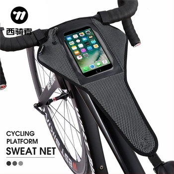 Pojas za znojenje s džepom za telefon za vožnju biciklom – poliester, kompatibilan s 6.5-inčnim telefonom, unisex, WEST BIKING dodatak za bicikl