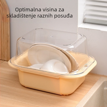 Stalak za posuđe s dvostrukim slojem, proširiva viseća posuda za pranje povrća, veliki kapacitet, PP materijal