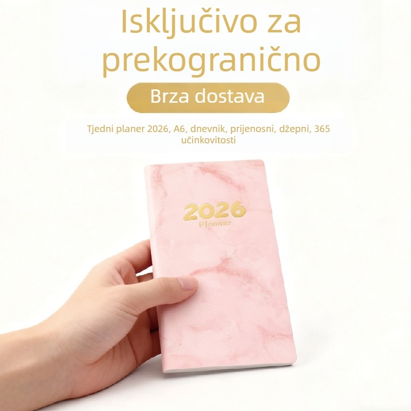 Bilježnica — korice od umjetne kože; vezanje ljepilom šivanjem; Dowling papir; 70 g/m²; 100–200 stranica