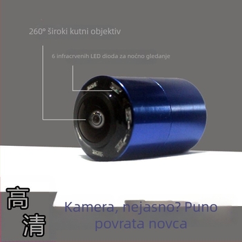 Podvodna kamera za ribolov s infracrvenim noćnim vidom, visoka razlučivost, vodootporna, raspon dubine 0,6–500 m, detektor ribe, punjenje tipa