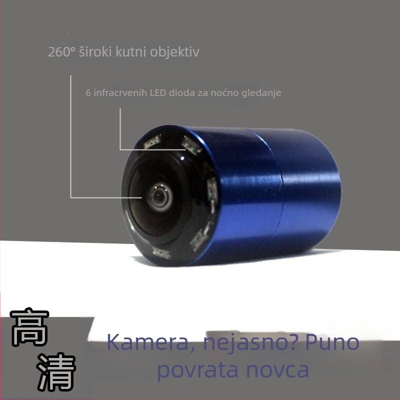 Podvodna kamera za ribolov s infracrvenim noćnim vidom, visoka razlučivost, vodootporna, raspon dubine 0,6–500 m, detektor ribe, punjenje tipa