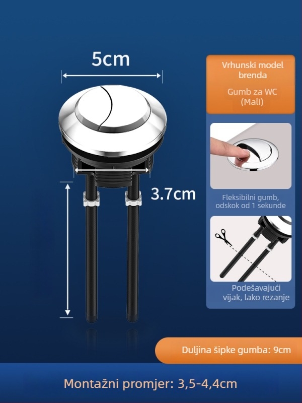 Set dodatne opreme za WC: ulazni ventil spremnika, ventil za ispiranje, dovod vode, ispušni ventil — CE potvrda; Materijal: Drugo; Marka: Drugo