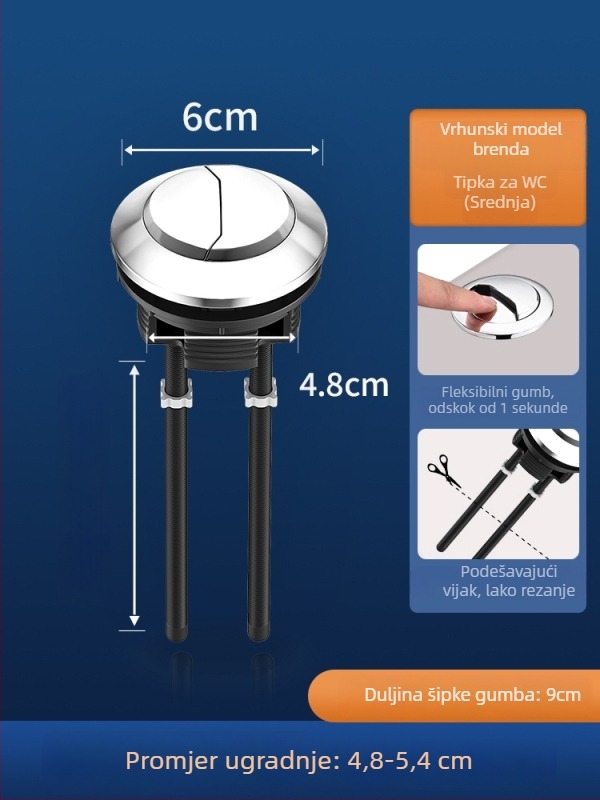 Set dodatne opreme za WC: ulazni ventil spremnika, ventil za ispiranje, dovod vode, ispušni ventil — CE potvrda; Materijal: Drugo; Marka: Drugo