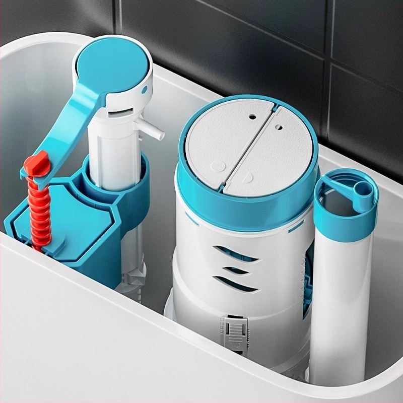 Set dodatne opreme za WC: ulazni ventil spremnika, ventil za ispiranje, dovod vode, ispušni ventil — CE potvrda; Materijal: Drugo; Marka: Drugo