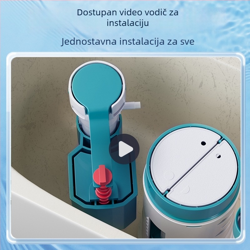 Set dodatne opreme za WC: ulazni ventil spremnika, ventil za ispiranje, dovod vode, ispušni ventil — CE potvrda; Materijal: Drugo; Marka: Drugo