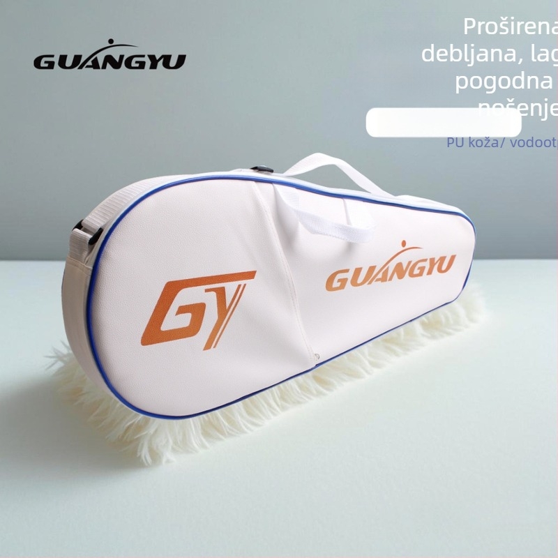 Ruksak za rekete badminton/tenis, velika kapaciteta, umjetna koža, vodootporna tkanina, Guangyu, za odrasle