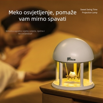 Projektno noćno svjetlo s Bluetooth zvučnikom i glazbenom kutijom, ugrađena litijska baterija, 5V, stolna montaža, modeli LJC-215/LJC-216