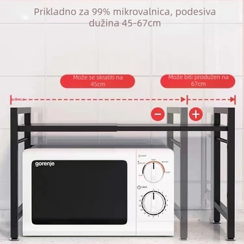 Stalak za kuhinjski pult Zhuo xing — višestruki, karbonsko čelični, kuhinjski pult, lansiran 2020