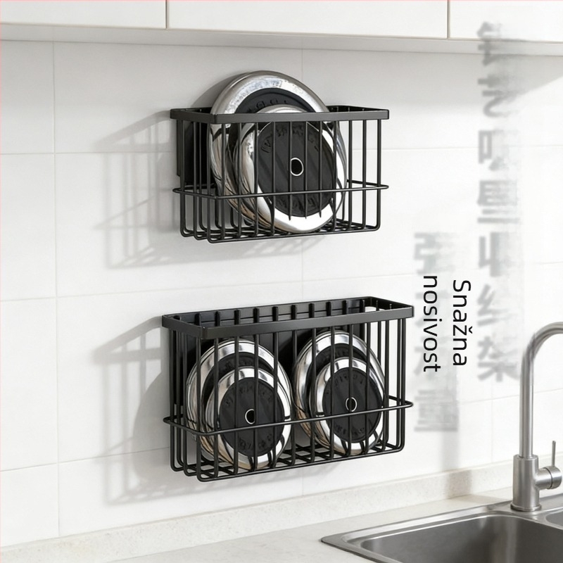 Camelei magnetski skladišni stalak za hladnjak – zidni, bez bušenja, karbonska čelična, model zk-028, višefunkcionalan