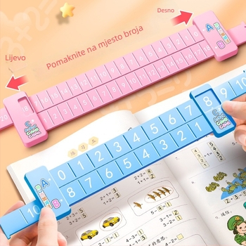 Obrazovna matematička linijka za djecu: razlaganje brojeva, zbrajanje i oduzimanje do 20, mentalna aritmetika do 10 (Brand Yi Tong; Uvoz: Ne; IP ovlaštenje: Ne)