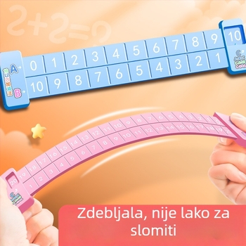 Obrazovna matematička linijka za djecu: razlaganje brojeva, zbrajanje i oduzimanje do 20, mentalna aritmetika do 10 (Brand Yi Tong; Uvoz: Ne; IP ovlaštenje: Ne)