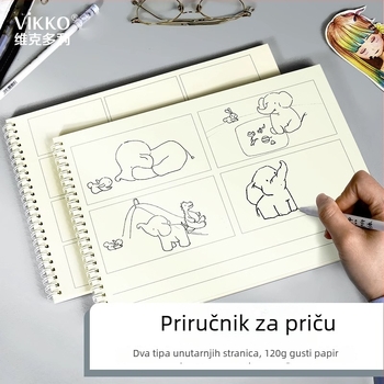 Victor bilježnica | PP naslovnica | unutarnji papir prirodne boje | 120 g/m² papir | kreativan stil bilježnice